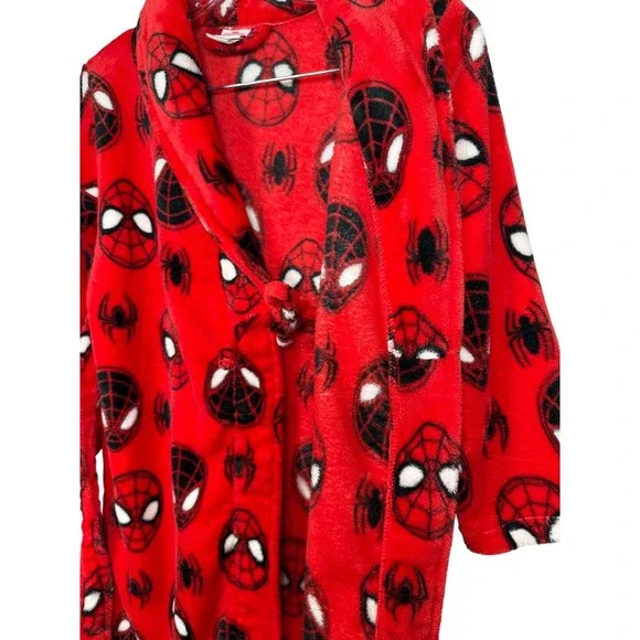 Boys Spiderman Plush Bath Robe - Picture 9 of 10